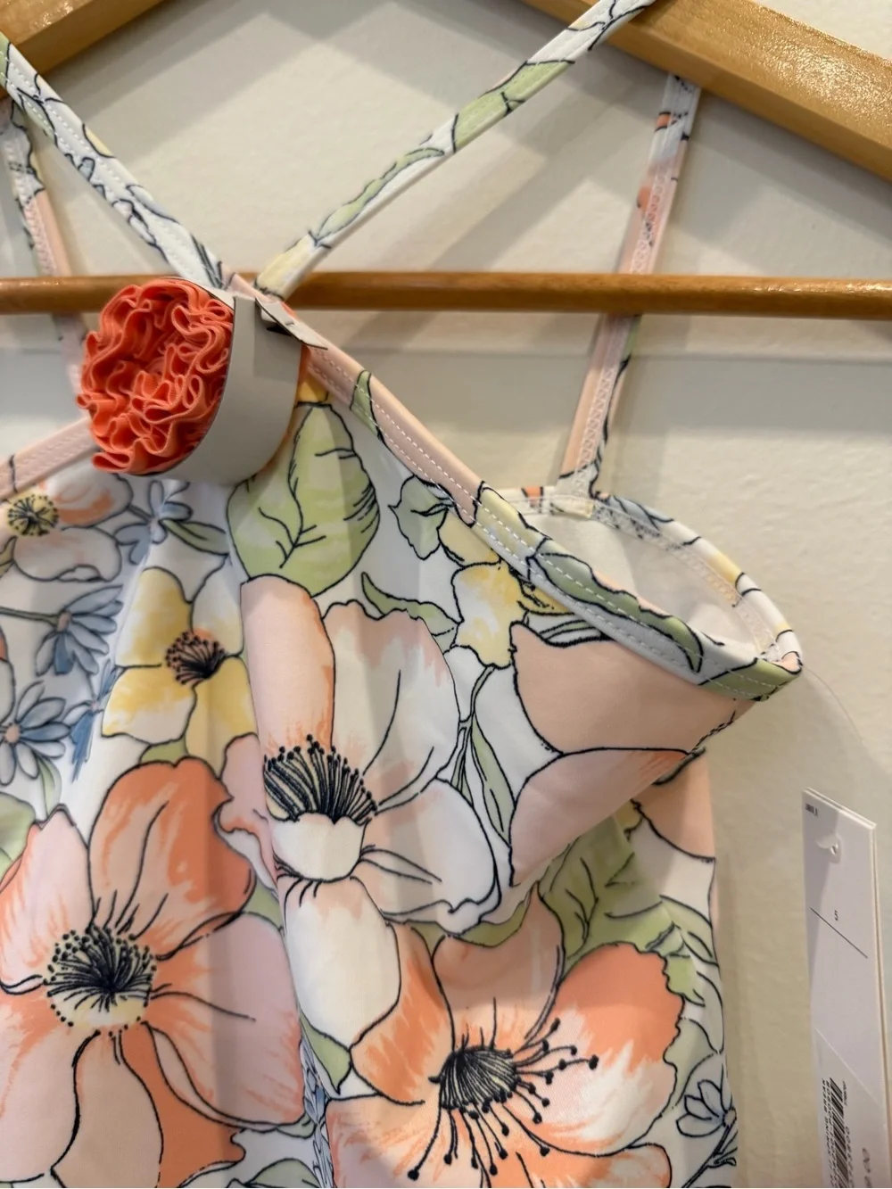 Janie and Jack One Piece Swimsuit Floral Size 5 NWT